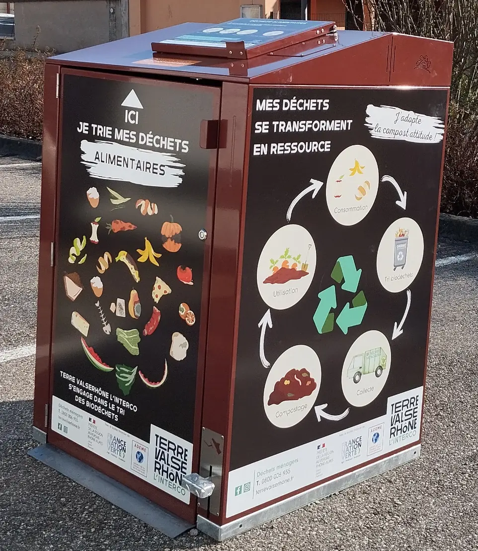 Abri-bac biodéchets Valserhône