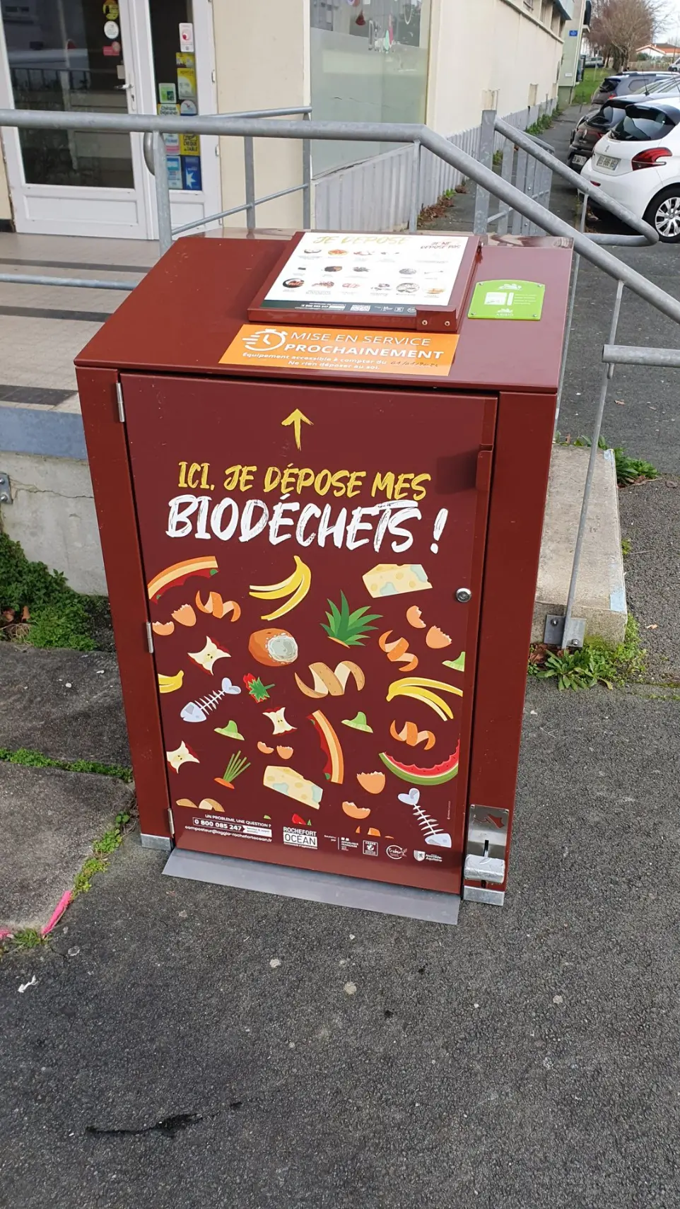 Abri-bac biodéchets Rochefort
